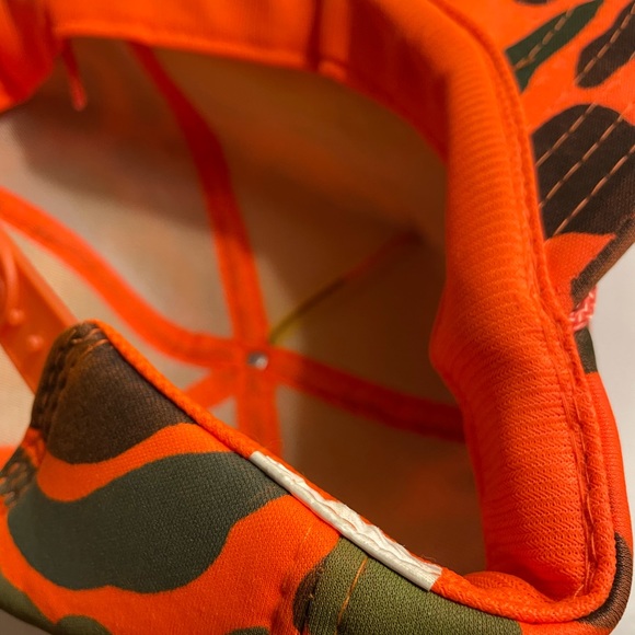 Nissin Orange Camo Snap Back Trucker Cap - Picture 10 of 14